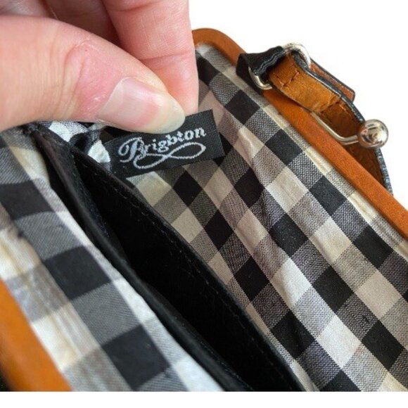 Brighton Black and Tan Leather Coin Purse - Picture 5 of 6